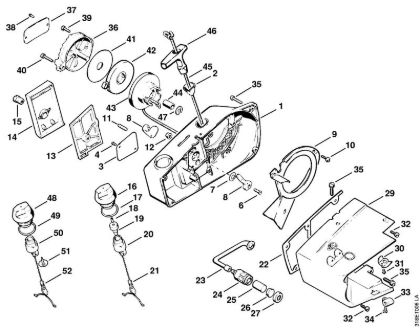 Motorne kose (FS) FS 200 Zagonska naprava della Marca Stihl