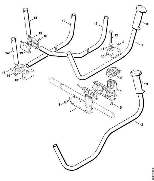 Motorne kose (FS) FS 220 K Rocajna cev della Marca Stihl