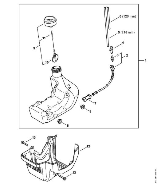 Motorne kose (FS) FS 235 Rezervoar za gorivo della Marca Stihl