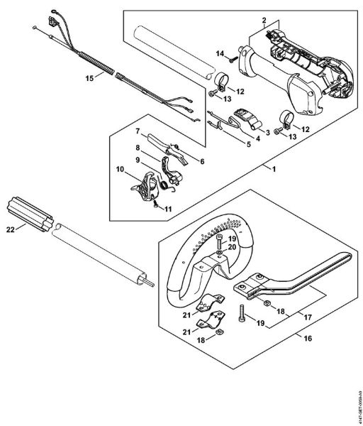 Motorne kose (FS) FS 240 RC-E Okrogli rocaj della Marca Stihl