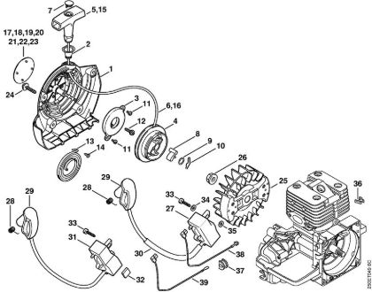 Motorne kose (FS) FS 250 R Zagonska naprava, vžigalna naprava   809 249 646 (10.2016) della Marca Stihl