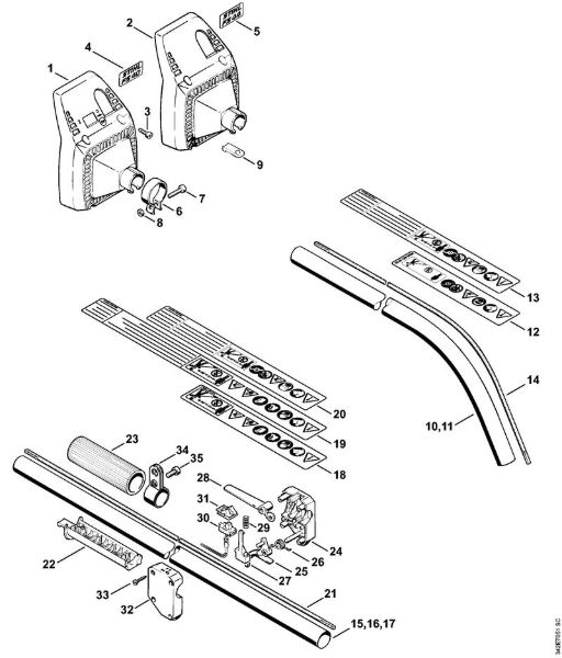 Motorne kose (FS) FS 36 R Rocaj FS 40, FS 44 della Marca Stihl
