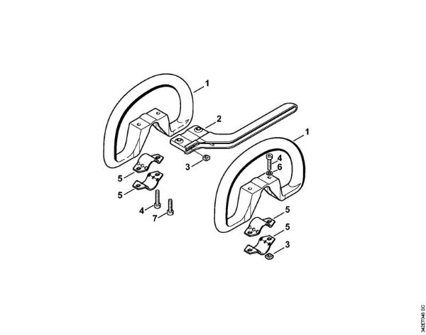 Motorne kose (FS) FS 40 - 4130 Okrogli rocaj della Marca Stihl
