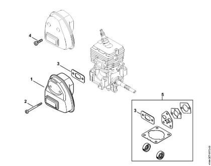 Motorne kose (FS) FS 40 - 4144 Dušilec zvoka della Marca Stihl