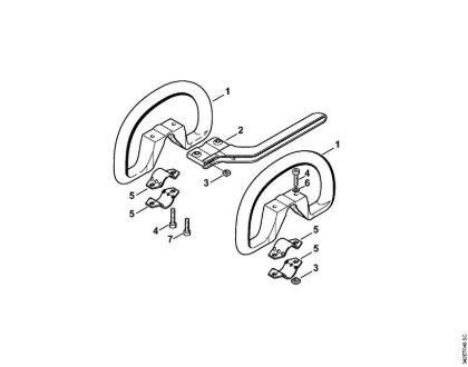 Motorne kose (FS) FS 44 Okrogli rocaj della Marca Stihl