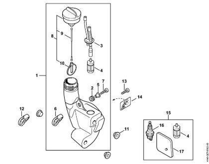 Motorne kose (FS) FS 45 Rezervoar za gorivo della Marca Stihl