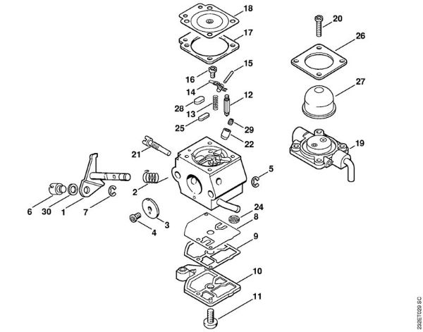 Motorne kose (FS) FS 45 C-E Uplinjac C1Q-S58 (27.2001) della Marca Stihl