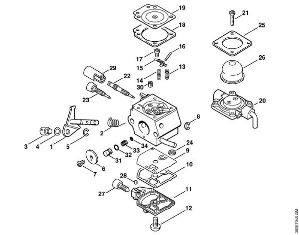 Motorne kose (FS) FS 55 C-E Uplinjac C1Q-S66 (36.2002) della Marca Stihl