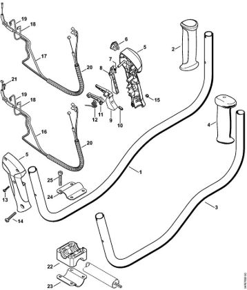 Motorne kose (FS) FS 56 (4144) Dvojni rocaj della Marca Stihl