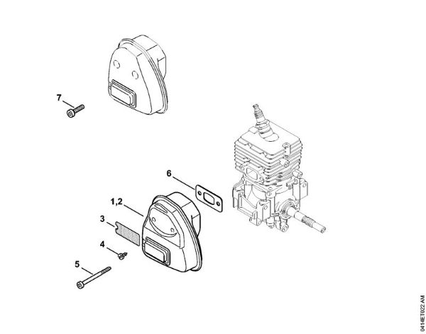 Motorne kose (FS) FS 56 C-E Dušilec zvoka della Marca Stihl