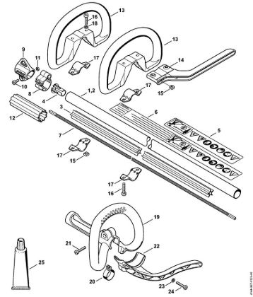 Motorne kose (FS) FS 56 C-E Rocaj, okrogli rocaj della Marca Stihl