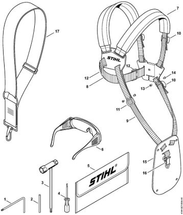 Motorne kose (FS) FS 56 R Orodja, posebni pribor della Marca Stihl
