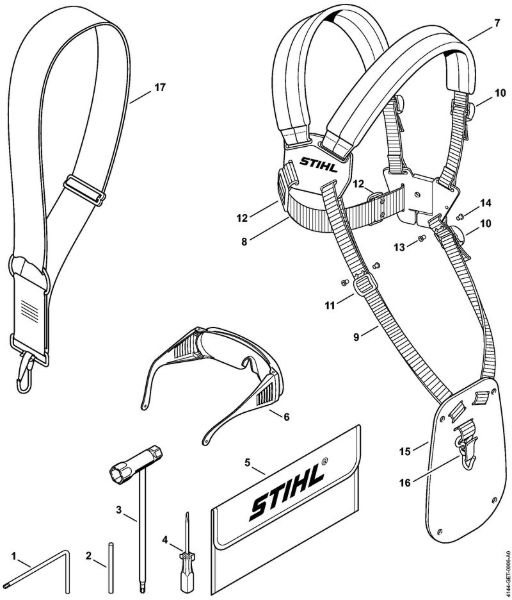 Motorne kose (FS) FS 56 R Orodja, posebni pribor della Marca Stihl