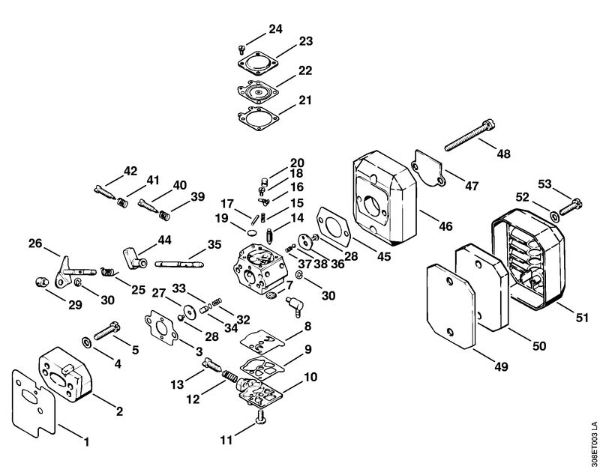 Motorne kose (FS) FS 65 Uplinjac, zracni filter della Marca Stihl