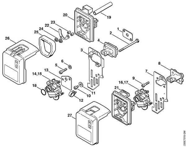 Motorne kose (FS) FS 65-4 Zracni filter della Marca Stihl