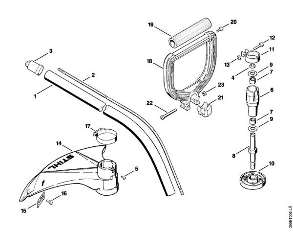 Motorne kose (FS) FS 72 R Rocaj FS 72, okrogli rocaj della Marca Stihl