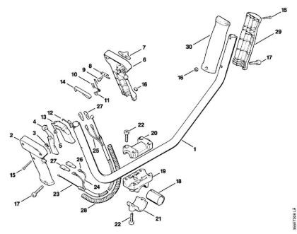 Motorne kose (FS) FS 74 Dvojni rocaj della Marca Stihl
