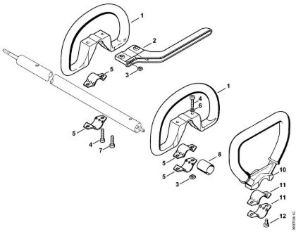 Motorne kose (FS) FS 74 Okrogli rocaj della Marca Stihl