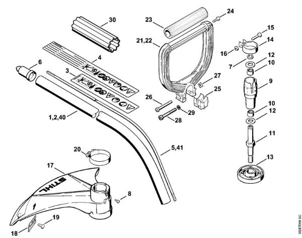 Motorne kose (FS) FS 75 Rocaj FS 75, okrogli rocaj della Marca Stihl