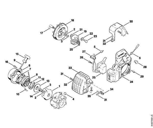 Motorne kose (FS) FS 80 AVE Zagonska naprava della Marca Stihl