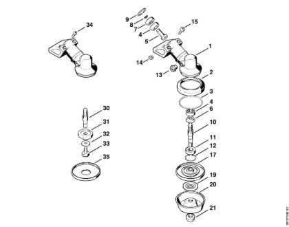 Motorne kose (FS) FS 81 Gonilo FS 86 della Marca Stihl