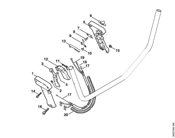 Motorne kose (FS) FS 85 Dvojni rocaj della Marca Stihl