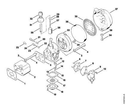 Motorne kose (FS) FS 90 - 4117 Uplinjac, zracni filter della Marca Stihl