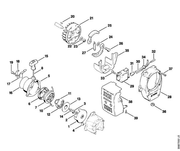 Motorne kose (FS) FS 96 Zagonska naprava della Marca Stihl