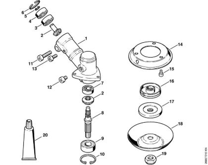 Motorne kose, ki se nosijo na hrbtu (FR) FR 125 SEA Gonilo FR 125, FR 135 della Marca Stihl