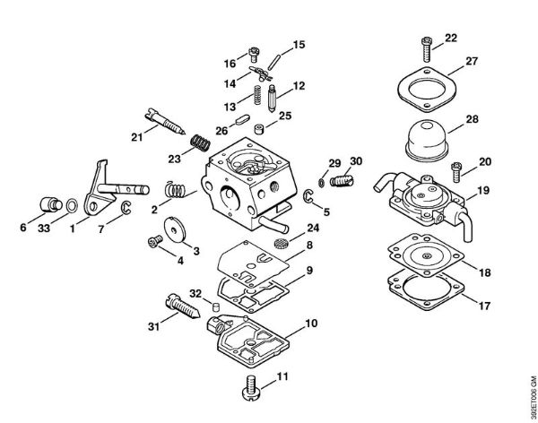 Motorne kose, ki se nosijo na hrbtu (FR) FR 85 Uplinjac C1Q-S28, C1Q-S41 della Marca Stihl
