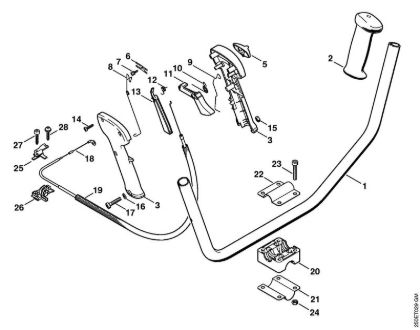 Obrezovalnik (FS) FS 200 Dvojni rocaj (09.2003) della Marca Stihl