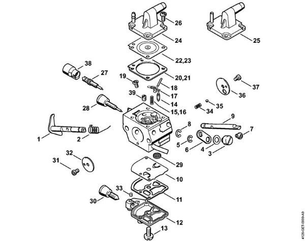 Obrezovalnik (FS) FS 400 Uplinjac C1Q-S154, C1Q-S94 della Marca Stihl