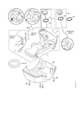 Slika Rezervoar za gorivo FS 410 C-EM L