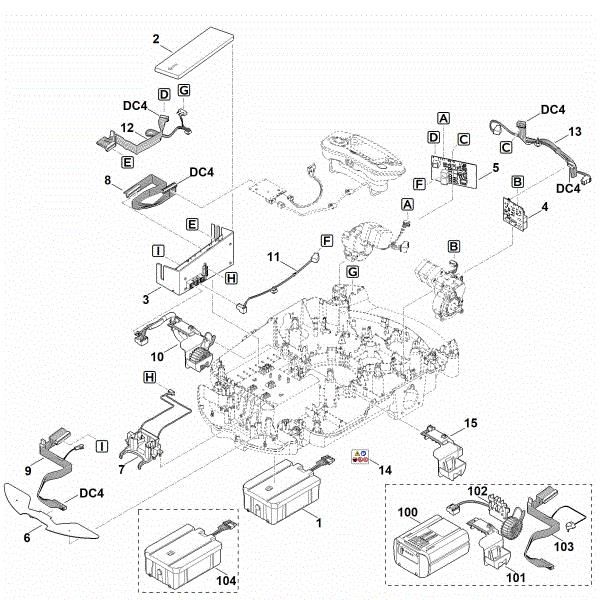 Slika E - Elektricni deli RMI 632.0