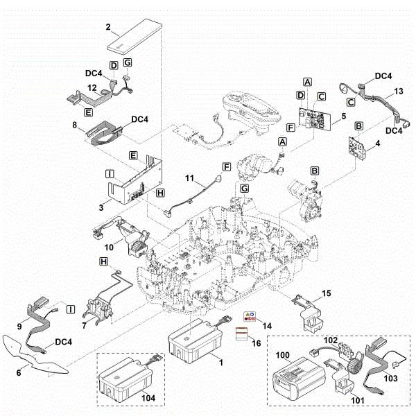 Slika E - Elektricni deli RMI 632.0 P