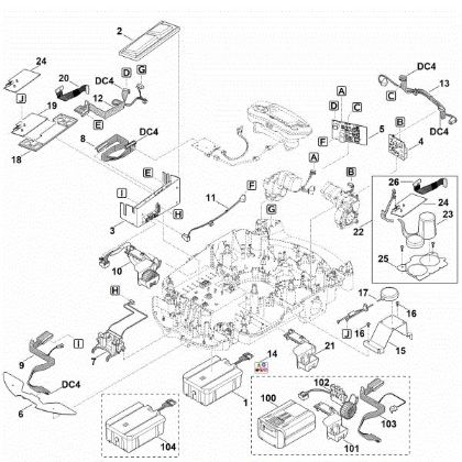 Slika E - Elektricni deli RMI 632.0 PC