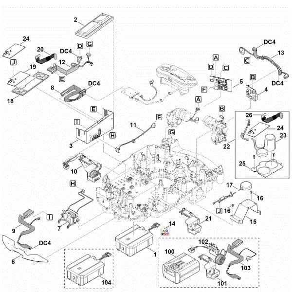 Slika E - Elektricni deli RMI 632.0 PC