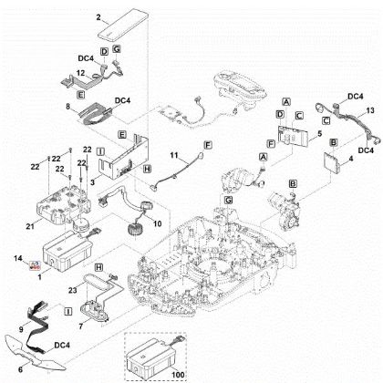 Slika E - Elektricni deli RMI 632.1 P
