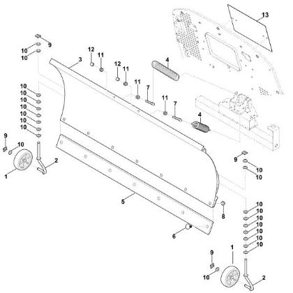 Slika A - Snežni plug ASP 125.1