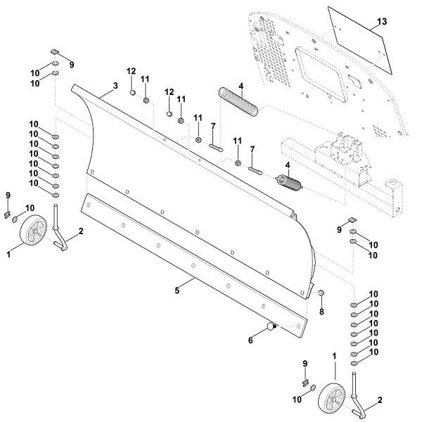 Slika A - Snežni plug ASP 125.1