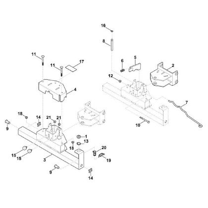 Slika B - Obesa za snežni plug ASP 125.1