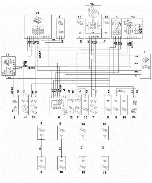 Slika O - Kontaktni diagram RT 4097.1 SX