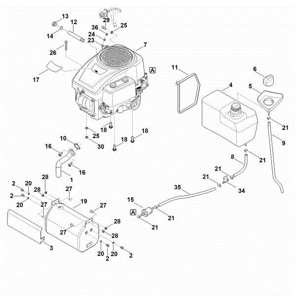 Slika H - Motor, rezervoar RT 5097.1
