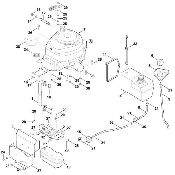 Slika H - Motor, rezervoar RT 6112.0 C