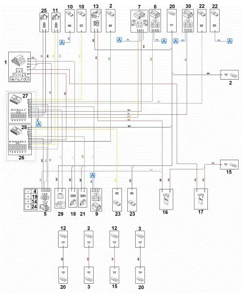 Slika R - Kontaktni diagram RT 6127.1 ZL