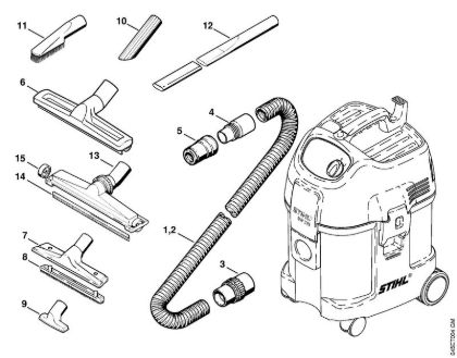 Usisivaci (SE) SE 121 E Posebni pribor della Marca Stihl