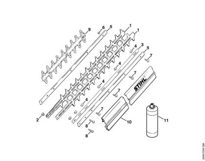 Å karje za živo mejo (HS) HS 246 HS 246 nož della Marca Stihl