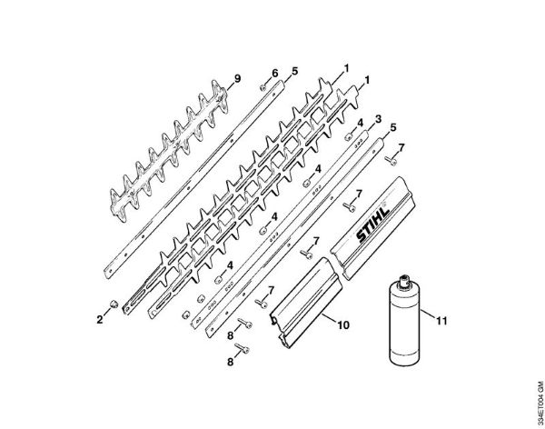 Å karje za živo mejo (HS) HS 246 HS 246 nož della Marca Stihl