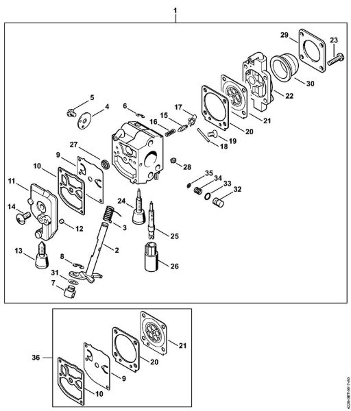 Å karje za živo mejo (HS) HS 45 Uplinjac C1Q-S67 della Marca Stihl