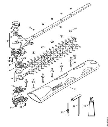 Å karje za živo mejo (HS) HS 46 Gonilo, naprava za rezanje 450 mm della Marca Stihl